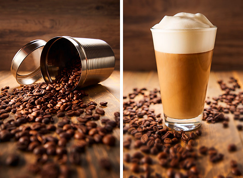 Imageaufnahmen für Kaffee