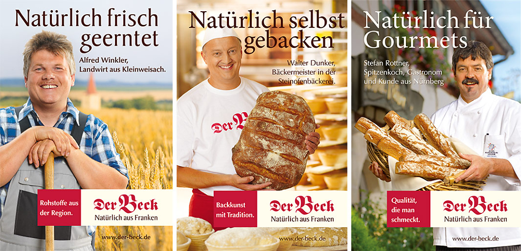 Werbefotografie Plakate für die Bäckerei "Der Beck"